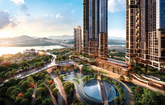 서울 강남구 압구정2구역 재건축 조감도. 현대건설 제공