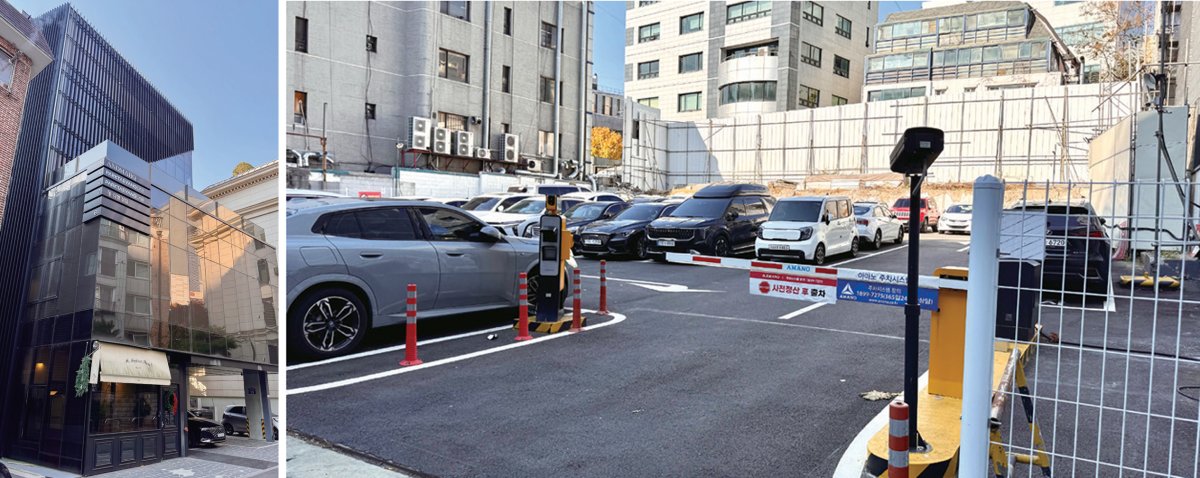 남욱 변호사가 법인 명의로 보유하고 있는 서울 강남구 청담동 건물(왼쪽)과 역삼동 토지. 문영훈 기자
