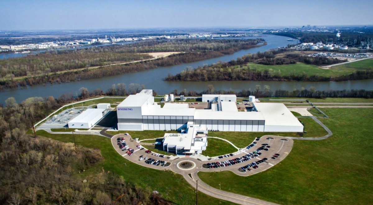 효성중공업이 운영 중인 미국 테네시주 멤피스 초고압변압기 공장 전경. 효성 제공