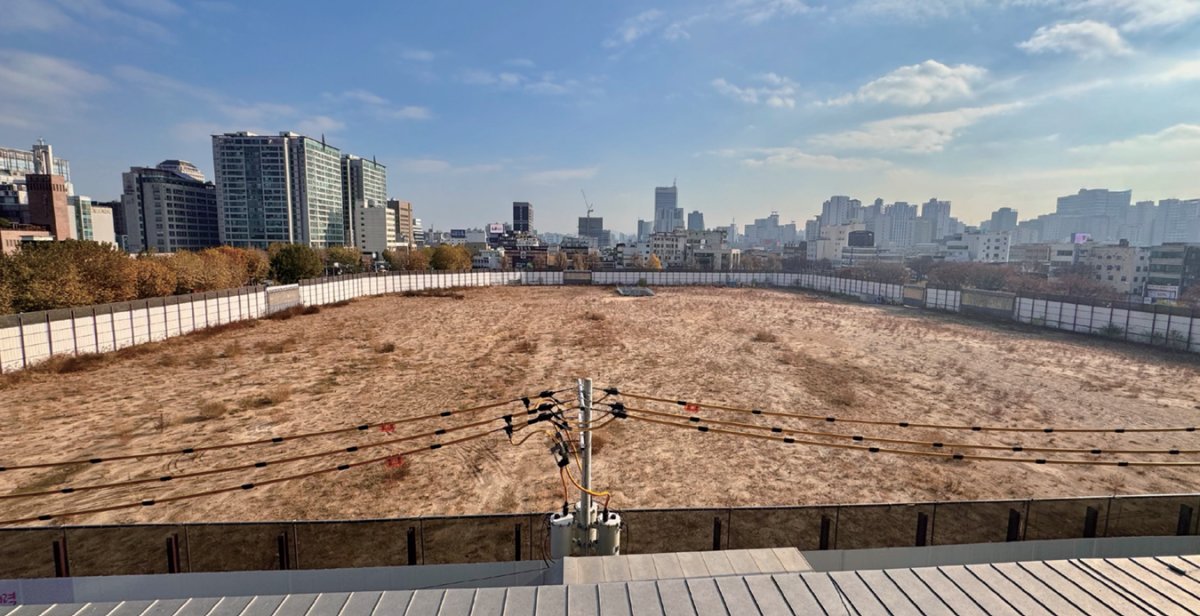 서울 종로구 세운상가에서 바라본 세운4구역. 문영훈 기자