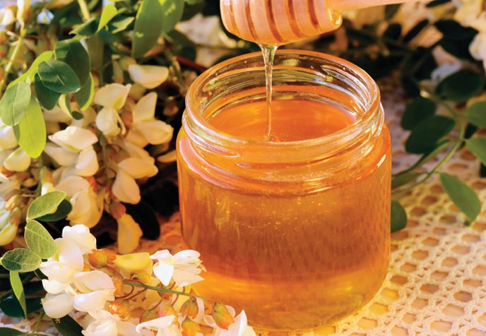 꽃가루가 적어 맛이 부드러운 아카시아꿀. GETTYIMAGES