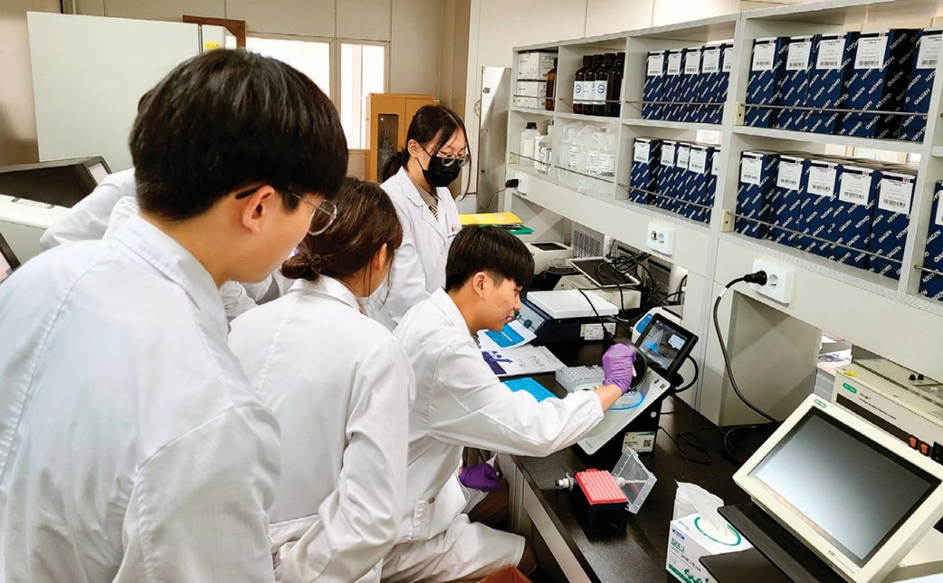 전북 순창군에 있는 재단법인 발효미생물산업진흥원 연구진이 한국 발효식품 관련 연구를 진행하고 있다. 순창군 제공