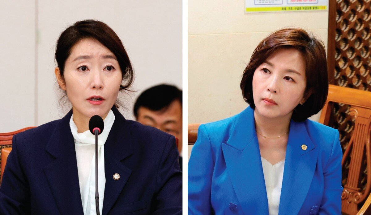 강선우 의원(왼쪽)과김경 서울시의원. 뉴시스·김경 서울시의원 페이스북