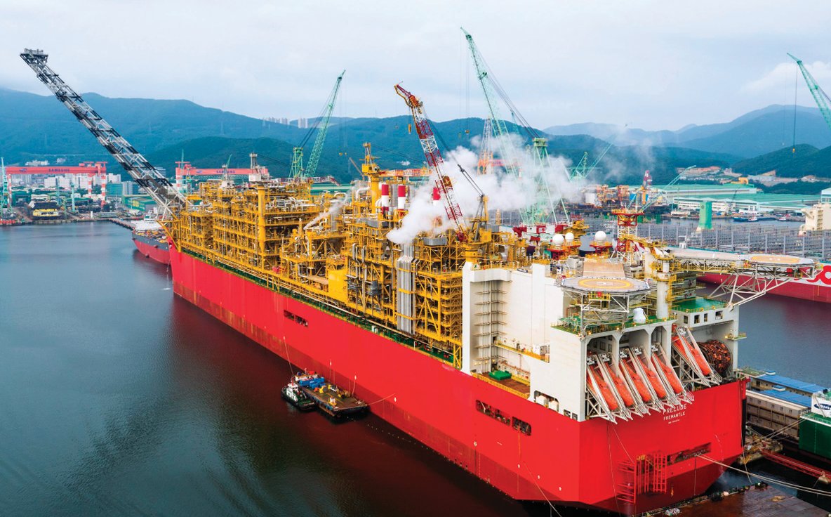 삼성중공업이 건조한 부유식 액화천연가스 생산설비(FLNG). 삼성중공업 제공