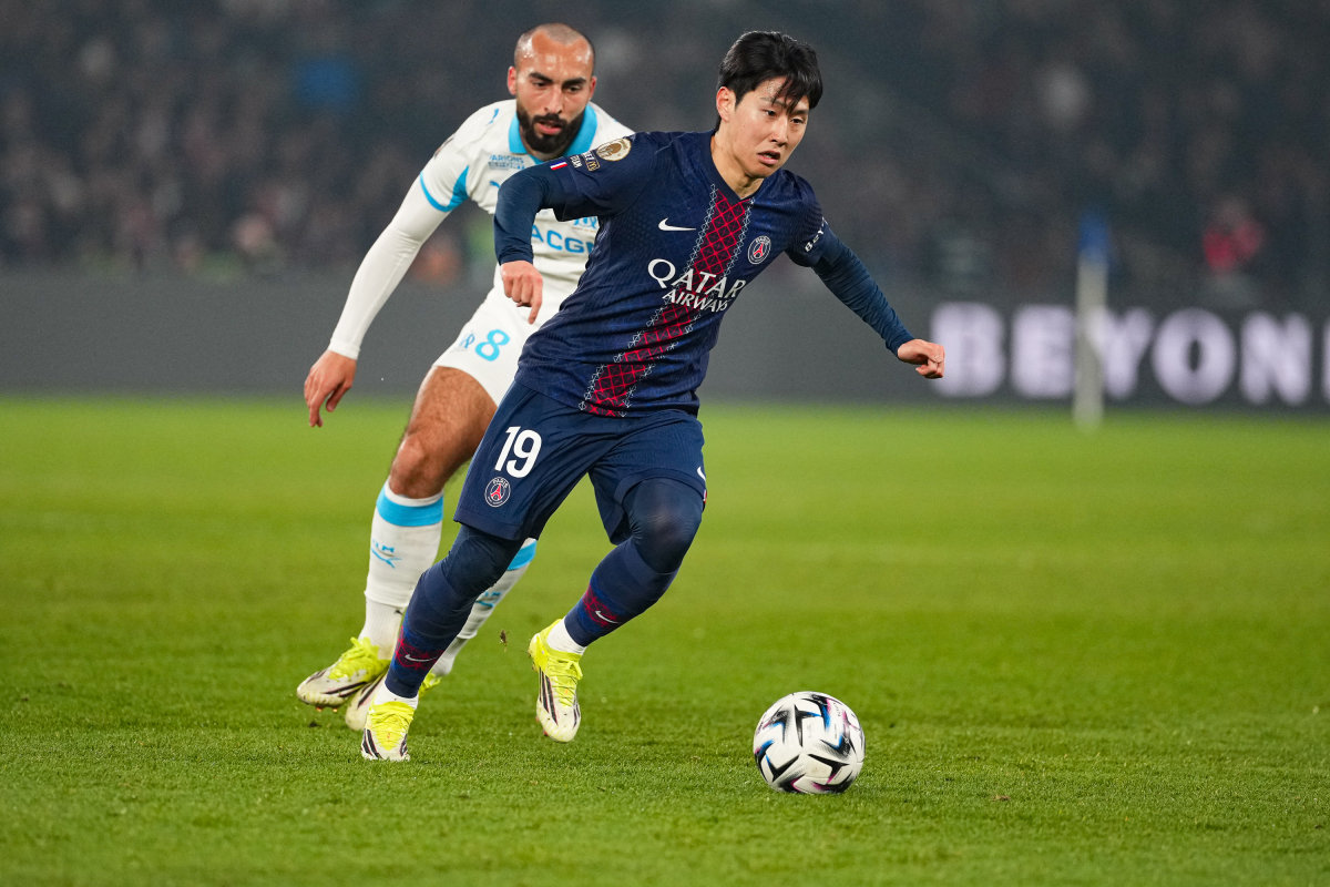프랑스 리그앙 파리 생제르맹의 이강인이 2월 8일 올림피크 드 마르세유전에서 득점에 성공했다. GETTYIMAGES