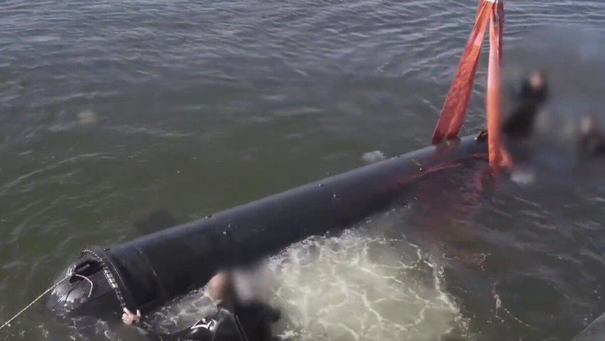 우크라이나의 신형 자율수중정(AUV) ‘마리치카’. 우크라이나 보안국 제공 