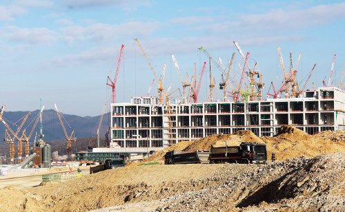경기 용인시 처인구의 용인 반도체 클러스터 공사 현장. 동아DB 