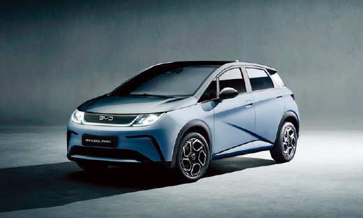 BYD 소형 전기 해치백 돌핀. BYD코리아는 이 모델 기본형의 국내 판매가를 2450만 원으로 책정했다. BYD코리아 제공 