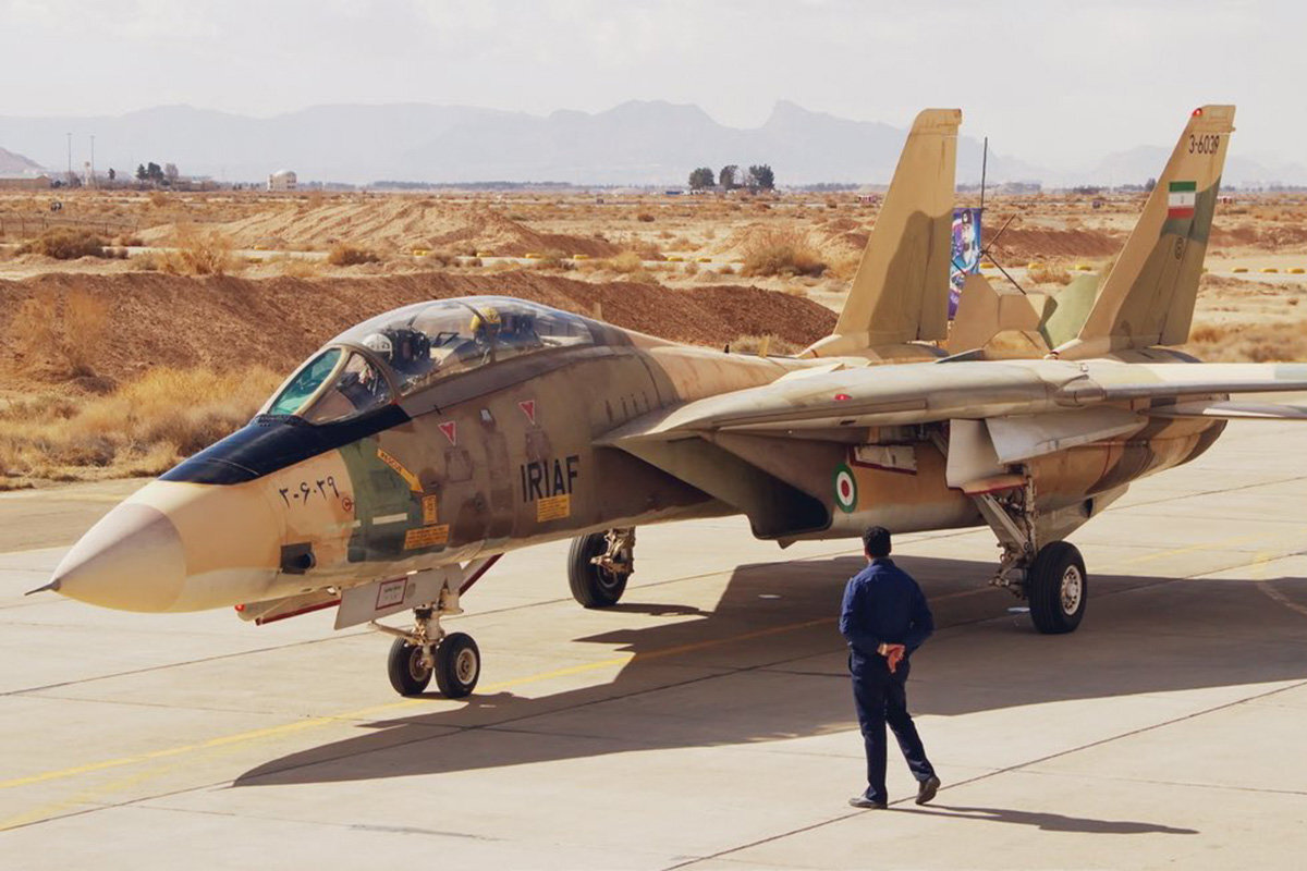 이란 공군의 F-14 전투기. X(옛 트위터) 캡처