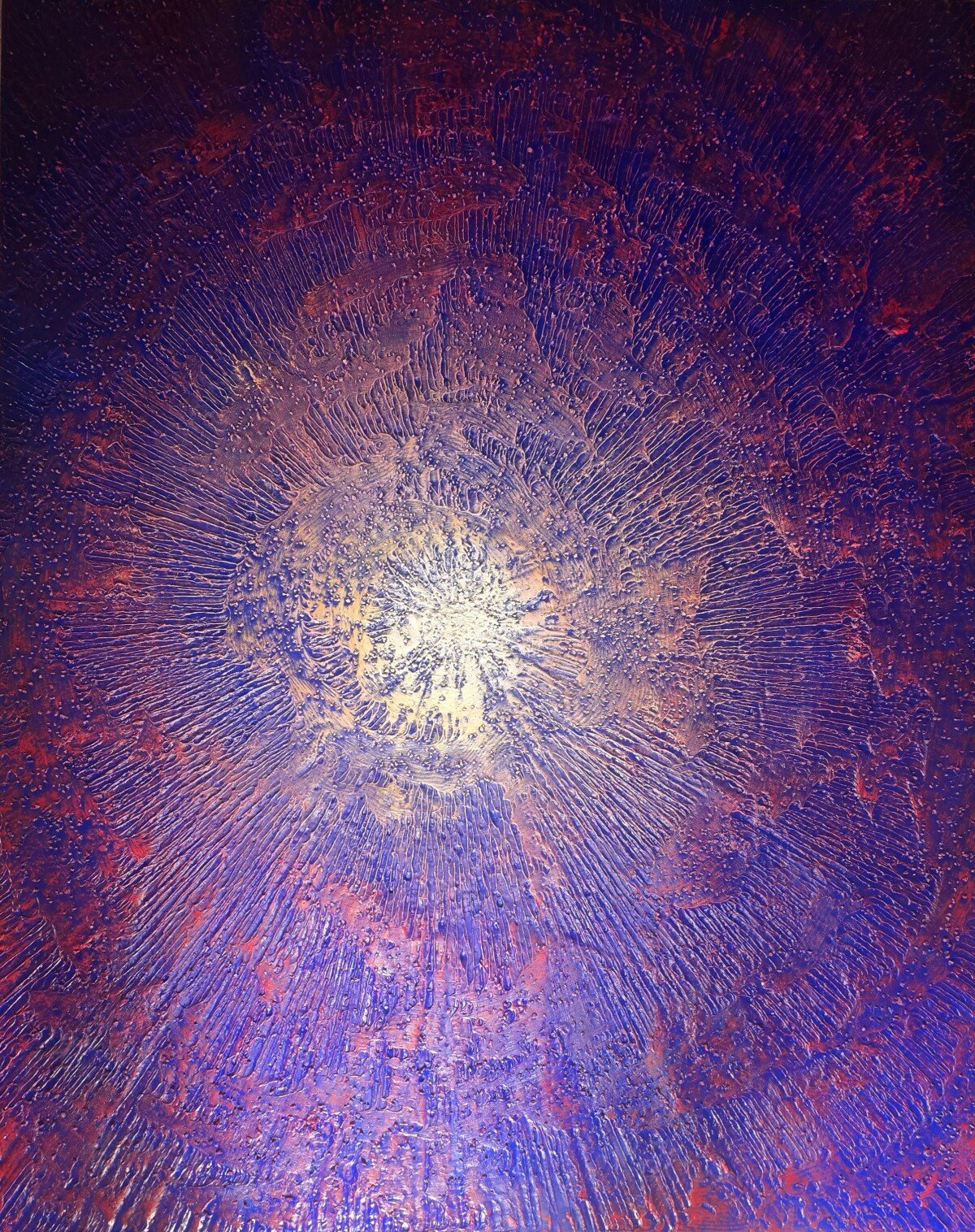 2월 미국 뉴욕 본햄스 경매에서 낙찰된 민태홍 작가의 운석화 ‘운석 우주(Meteorite Space)’. 안영배 제공