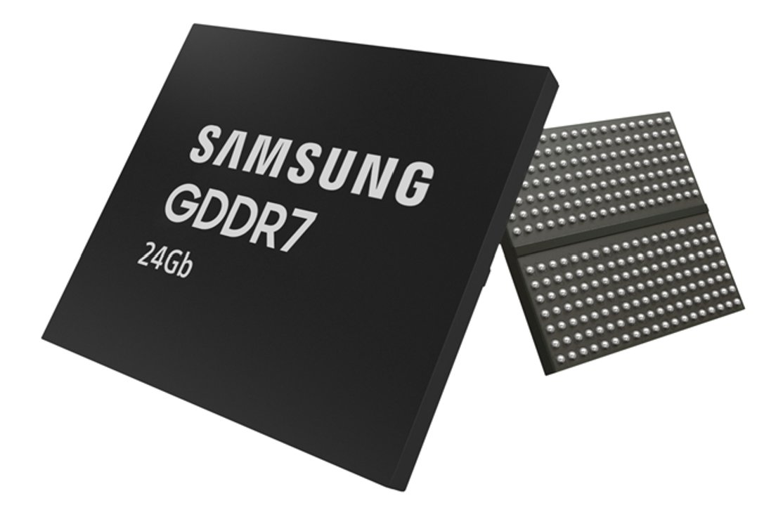 삼성전자가 개발한 24GB GDDR7 D램. 삼성전자 제공