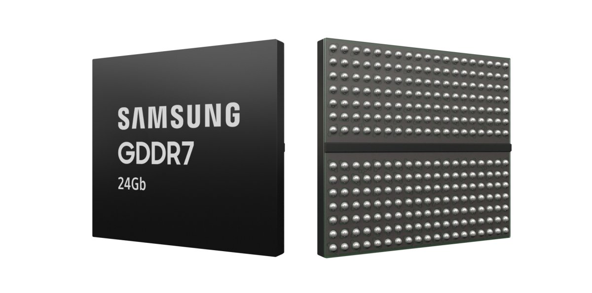 삼성전자가 개발한 24GB GDDR7 D램. 삼성전자 제공