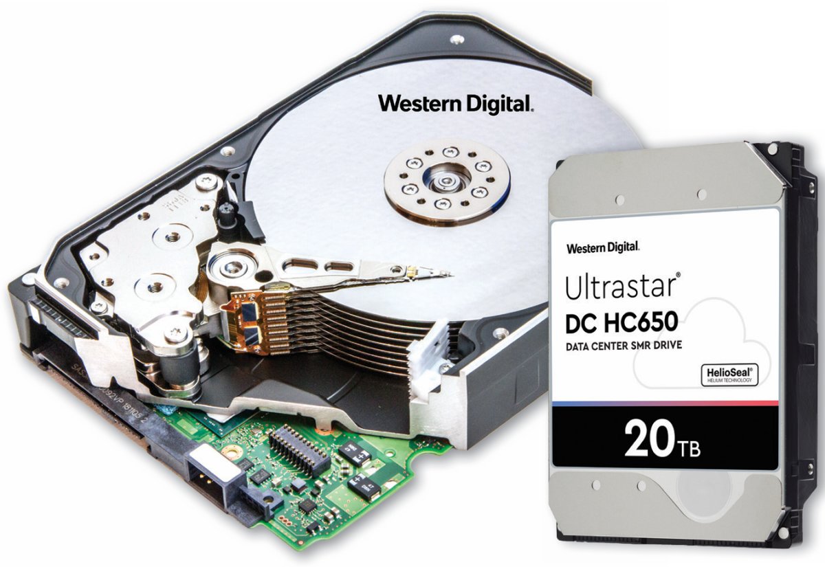 웨스턴디지털의 데이터센터용 HDD(하드디스크드라이브) ‘울트라스타(Ultrastar)’. 웨스턴디지털 제공
