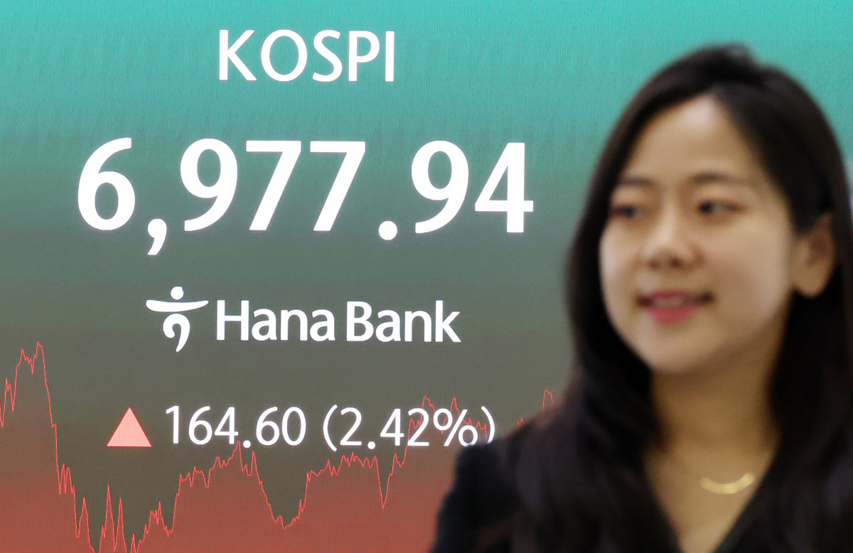 5거래일 연속 상승 코스피, 외국인 6.8조 순매수에 7000 선 회복 코앞
