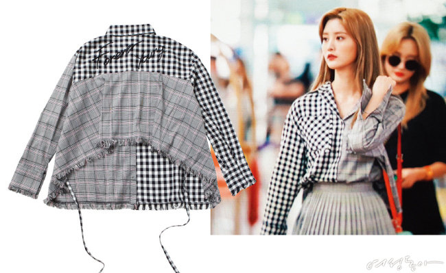 FOREVER YOUNG GLEN CHECK BLOUSE_BLACK 19만9천원. @jeonghwa_0508