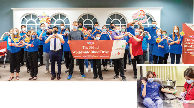 미국 유타주 솔트레이크시티에서 열린 헌혈행사. 코로나19로 헌혈자가 감소한 요즘 혈액 수급 안정화에 도움을 주었다.