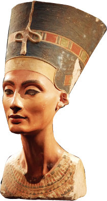 베를린 신박물관에서 볼 수 있는 
네프레티티 이집트 여왕의 흉상.