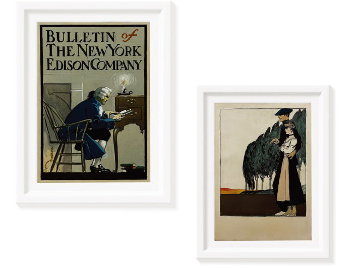 긴 무명작가 시절 에드워드 호퍼가 생계를 위해 그린 삽화들.