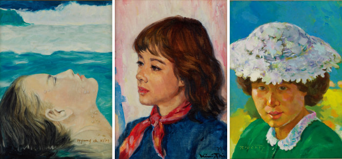 1978년 8월호, 1979년 5월호, 1980년 5월호 표지화(왼쪽부터), 김형근 화백, 김태 화백, 장완 화백의 작품이다.