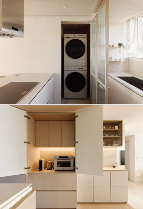 주방 공간 효율을 높이기 위한 아이디어들.