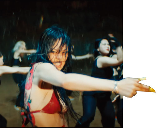 ‘나쁜X' 뮤직비디오의 한 장면
