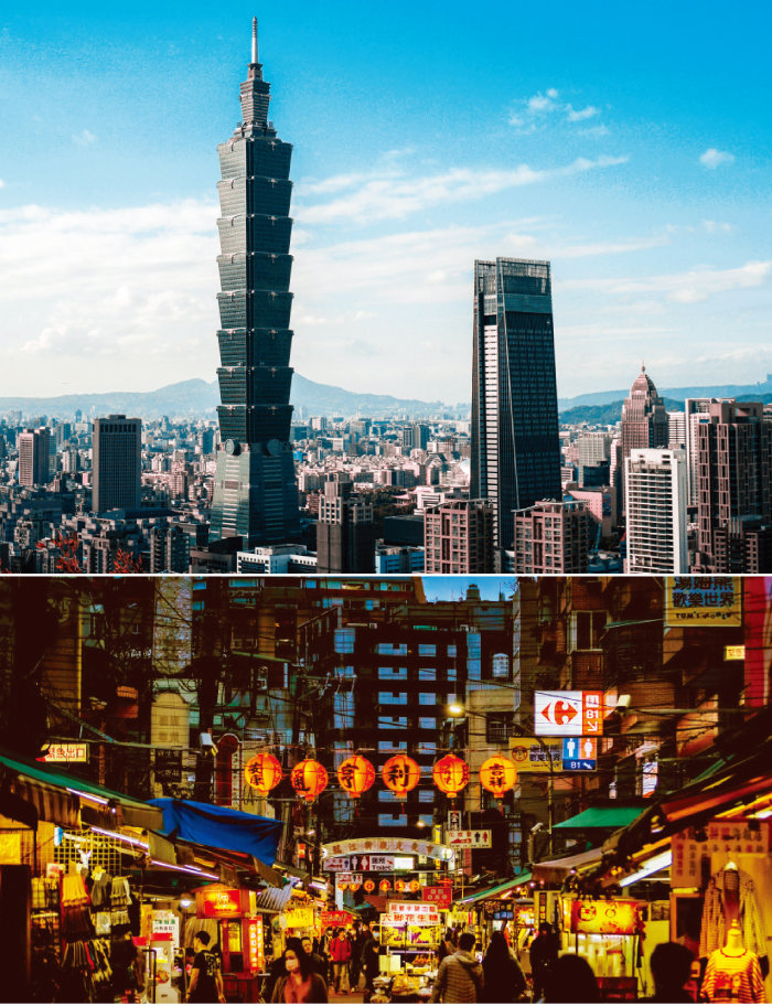 타이베이의 명물 ‘타이베이 101’ 전망대와  ‘스린 야시장’