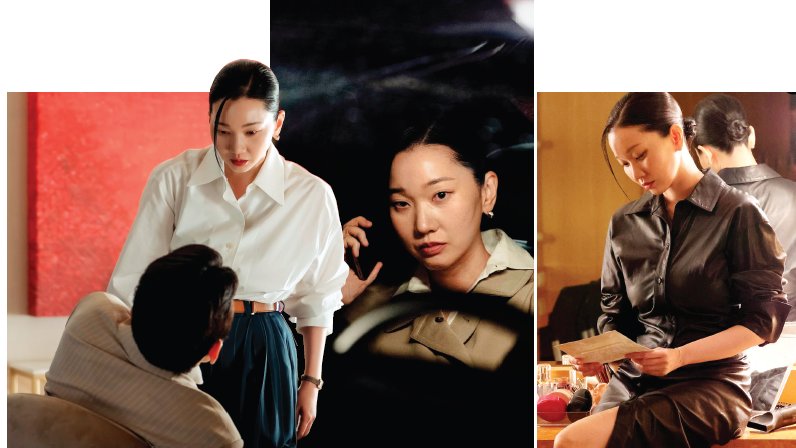 재벌가 일원이자 대학교수인 가선영은 각 잡힌 슈트, 셔츠, 가죽 소재 의상을 주로 입고 등장하는데, 대부분은 장윤주와 스타일리스트의 소장품이라고.  