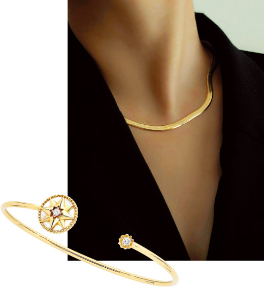 디올 로즈 드 방 브레이슬릿. 