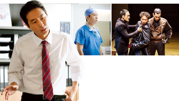 (왼쪽부터) 배우 이현균은 2025년 JTBC ‘서울 자가에 대기업 다니는 김 부장 이야기’와 tvN ‘언젠가는 슬기로울 전공의생활’에서 감초 역할을 톡톡히 해내며 신스틸러로 떠올랐다. 그는 과거 ‘남자충동’ 등 다양한 연극으로 탄탄한 연기 내공을 쌓았다.