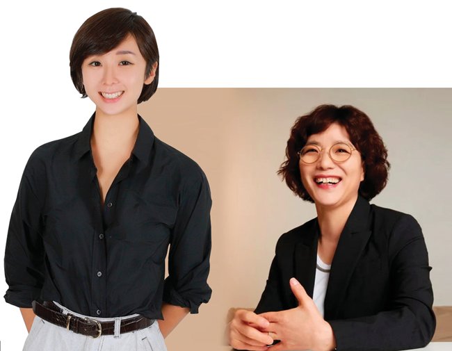 이승민 신세계인터내셔날 코스메틱2부문 대표이사(왼쪽).여명희 LG유플러스 부사장.