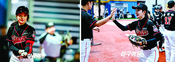 ‘야구여왕’에서 타격과 수비, 피칭 등 모든 분야에서 탁월한 실력을 발휘하고 있는 송아 선수. 