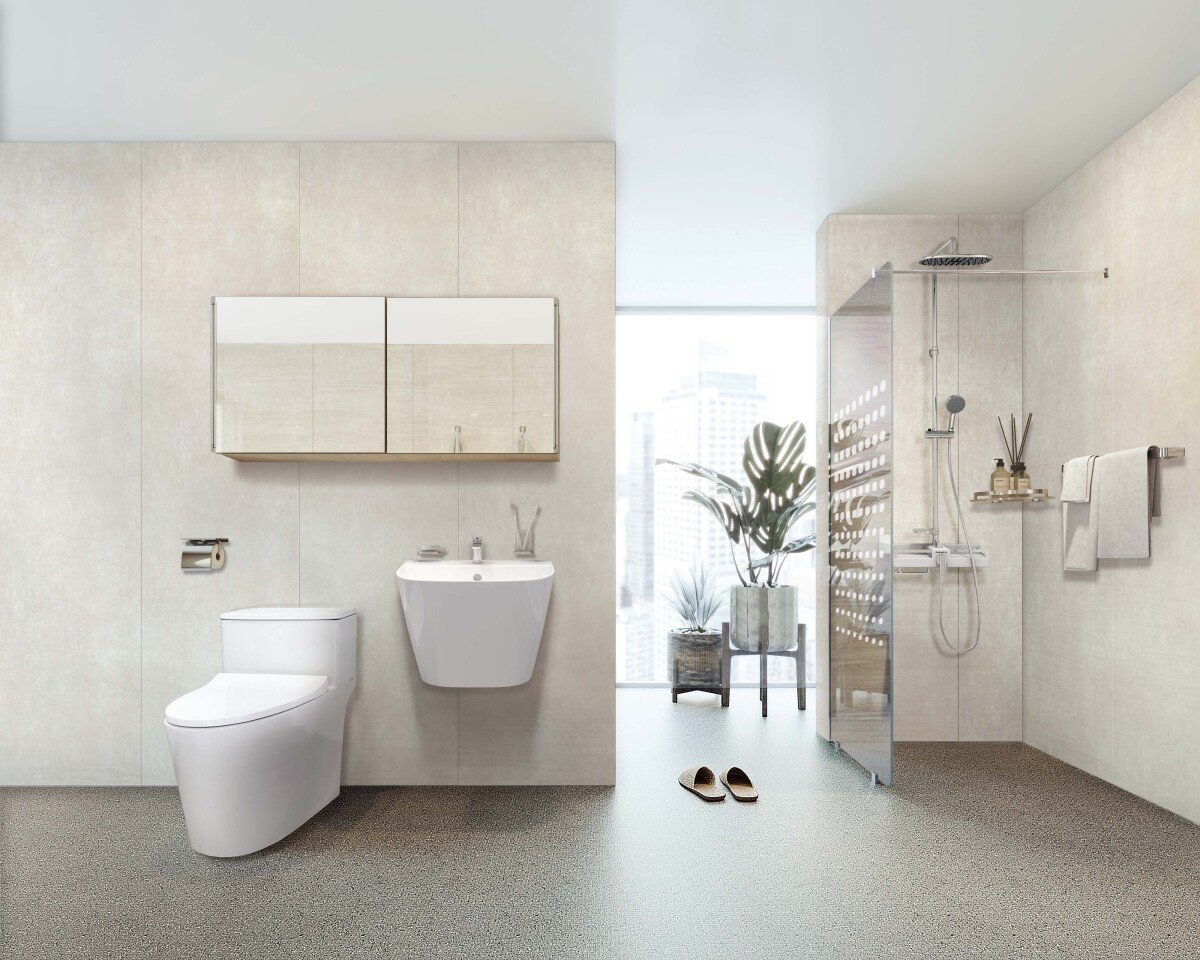 KCC글라스 홈씨씨 욕실 시공 패키지 ‘이지바스’ 코지 내추럴