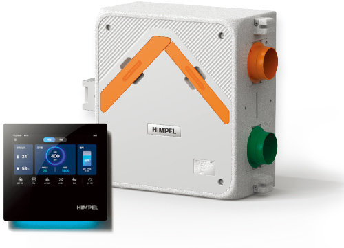 사용자가 따로 신경 쓰지 않아도 쾌적한 공기를 유지시켜주는 룸 컨트롤러 ‘휴벤코5’(왼쪽), 휴벤 에코.