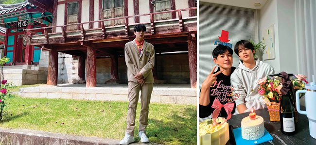 호기심이 많은 찬형이는 청소년 문화해설사 외에도 뮤지컬, 밴드, 배구 등 다양한 활동에 참여했다(왼쪽). 어려서부터 이국적인 외모로 혼혈이라는 오해를 받곤 했던 찬호. 서울 방배동 서래마을에 살 당시 외국어로 말 걸어오는 사람도 많았다.