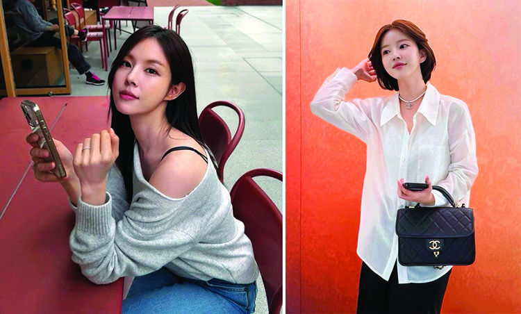조수애(왼쪽)·이향 전 아나운서도 결혼 후 SNS 활동을 활발히 이어가고 있다.