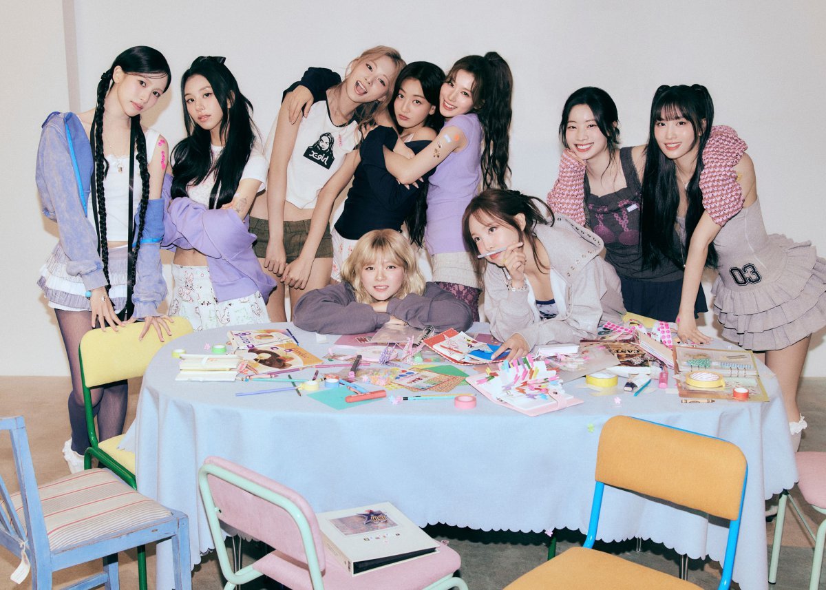 Group Twice. Photo courtesy of|JYP Entertainment