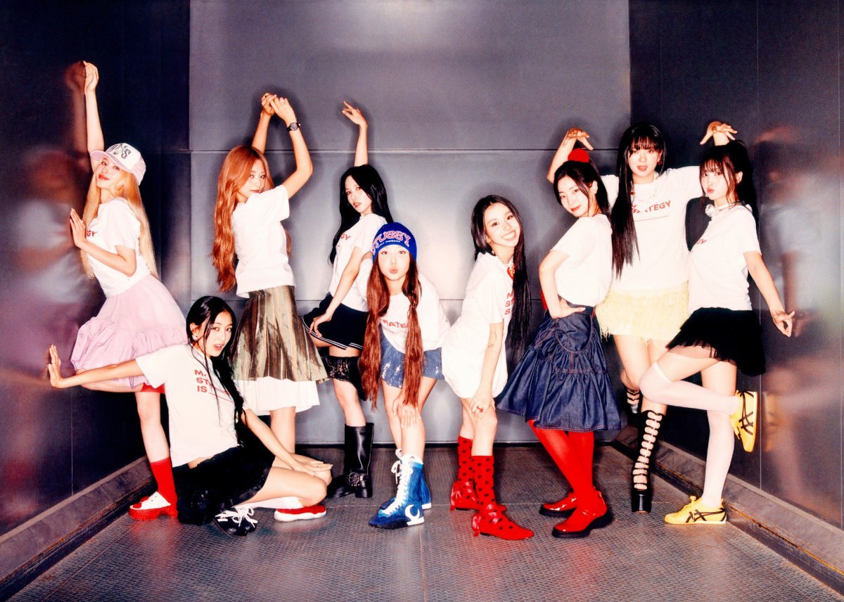 Group Twice. Photo courtesy of JYP Entertainment.