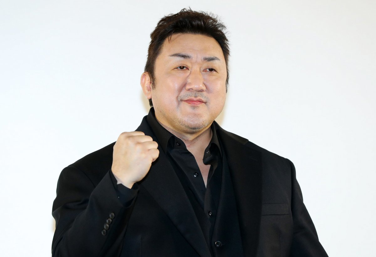 [Seoul = Newsis] Reporter Kim Hye-jin = Actor Ma Dong-seok poses at the box office appreciation showcase event for the movie ‘The Outlaws 4’ held at COEX Megabox in Gangnam-gu, Seoul on the afternoon of the 16th. 2024.05.16. jini@newsis.com