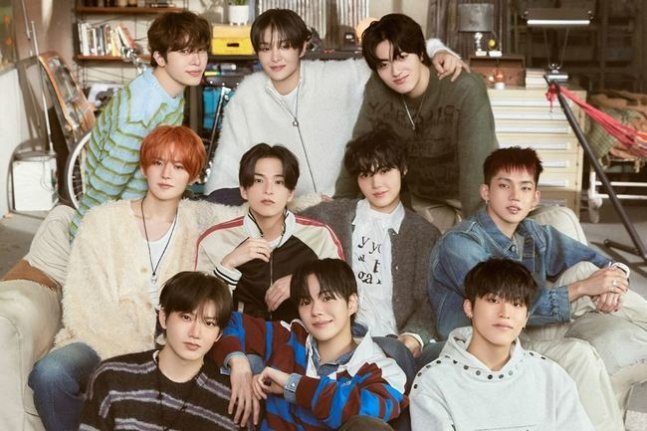 Photo courtesy of YG Entertainment of TREASURE, who entered the Oricon annual rankings this year with their second full-length album released last year.