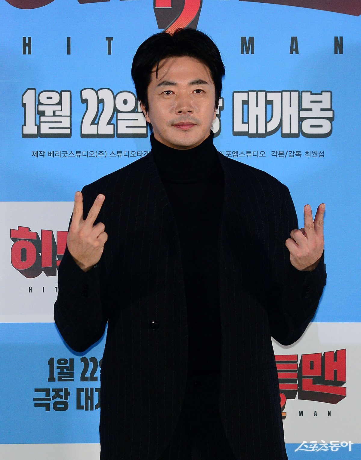 Kwon Sang-woo poses for the camera at the press conference for the movie ‘Hitman 2’ held at CGV Yongsan I-Park Mall in Yongsan-gu, Seoul on the 15th. Reporter Kim Min-seong marineboy@donga.com