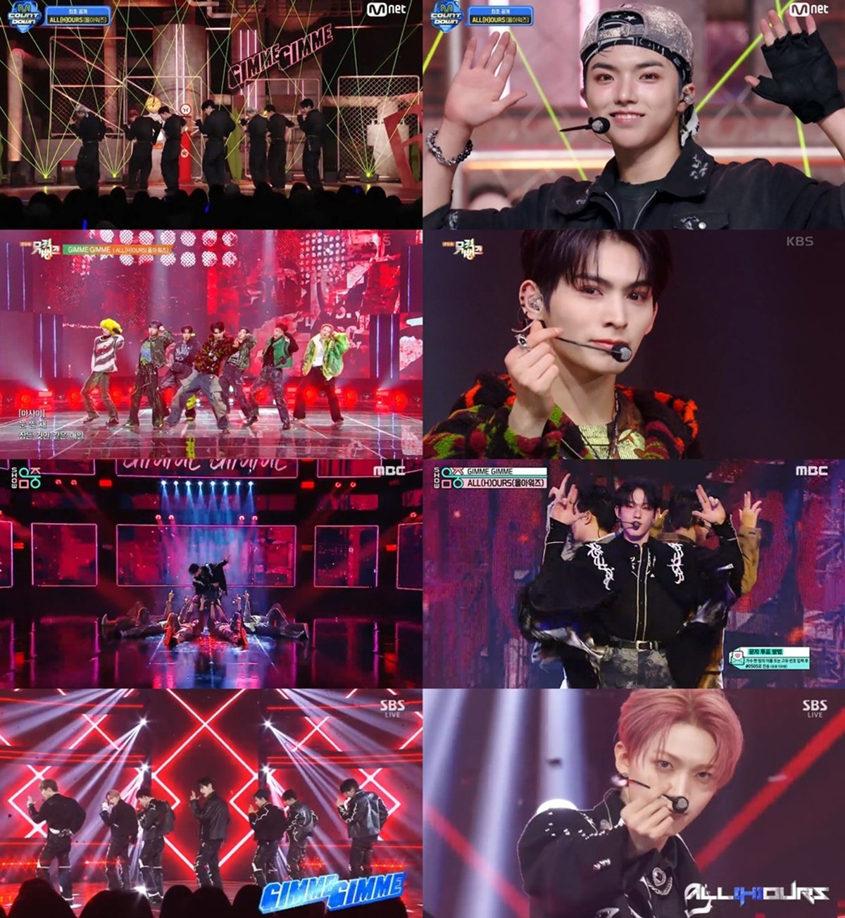 [Photo = Mnet ‘M Countdown’, KBS 2TV ‘Music Bank’, MBC ‘Show! Music Core’, SBS ‘Inkigayo’ broadcast screen capture]