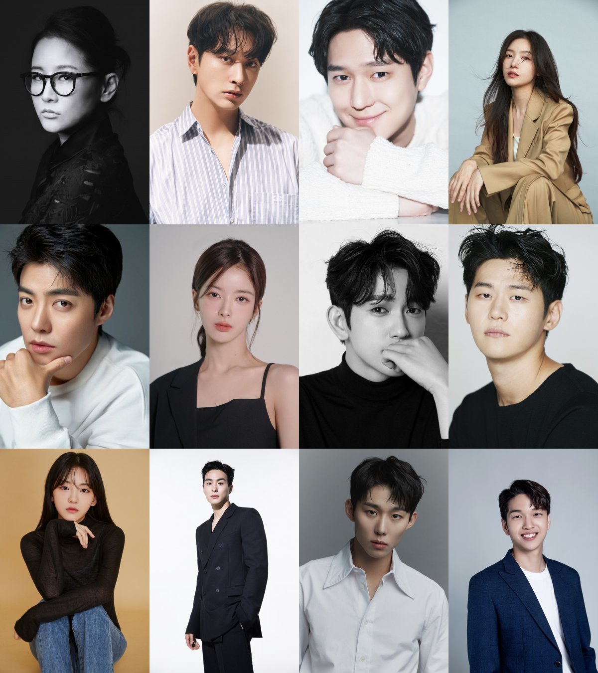 The lineup of the second presenters (award presenters) who will shine at the 1st The Awards has been revealed. Park Sun-joo, Hwang Chan-sung, Go Kyung-pyo, Bang Min-ah (from the left on the first row), Kang Nam, Noh Jeong-ui, Park Jin-young, Lee Hak-joo (from the left on the second row), Jo Yi-hyun, Jeong Geon-ju, Seo Beom-jun, Yoo Jae-pil (from the left on the third row) Photo courtesy of each agency, The Awards