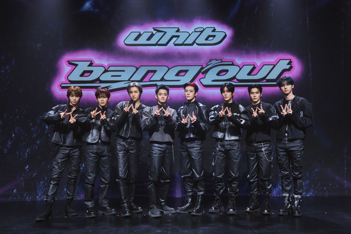‘5th generation high-end group’ Whibe made a comeback on the 9th with ‘Bang Out’. Photo courtesy of C-JeS Studio