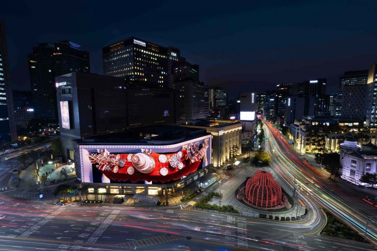 “명동 크리스마스 시즌 명소”… 신세계 본점 미디어아트 개막