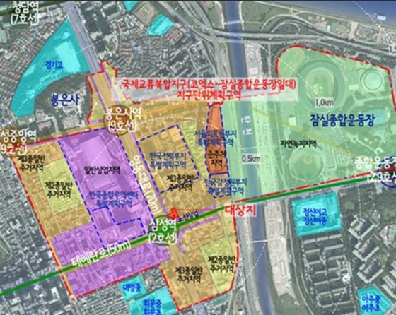 국제교류복합지구(코엑스~잠실운동장 일대), 지구단위계획(안) 조건부가결 : 비즈N