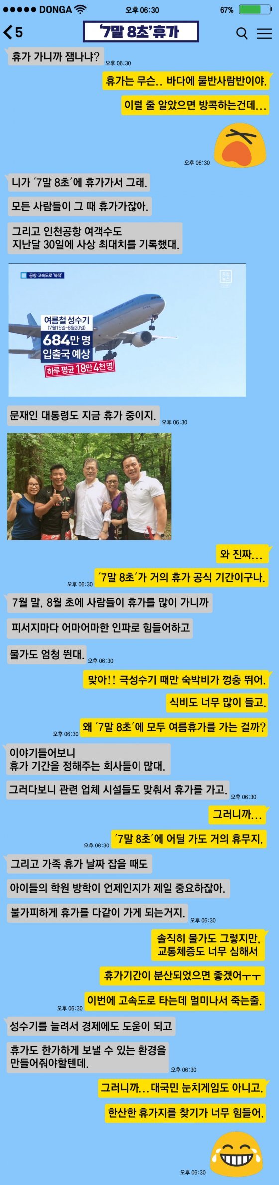 [d이슈]“‘7말 8초’ 휴가? 차라리 집에 있는 게 낫겠다” 불평…왜?