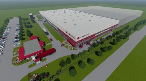 LG마그나 이파워트레인이 구축하는 헝가리 북동부 미슈콜츠시의 전기차 부품 생산공장 이미지.LG전자 제공