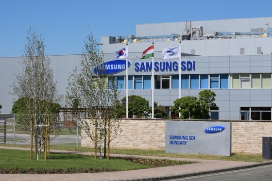 삼성SDI 헝가리 전기차 배터리 생산공장 전경.(삼성SDI 제공)