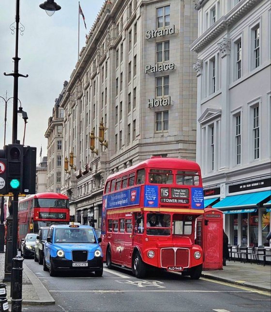 EV 택시와 디젤 2층 버스가 공존하는 런던의 모습 / 출처=노재승 교수
