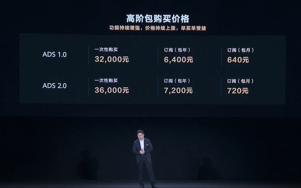 지난해 4월 ADS 2.0 출시를 발표한 중국 화웨이. 일시불 가격은 3만6000위안이다. 화웨이 제공